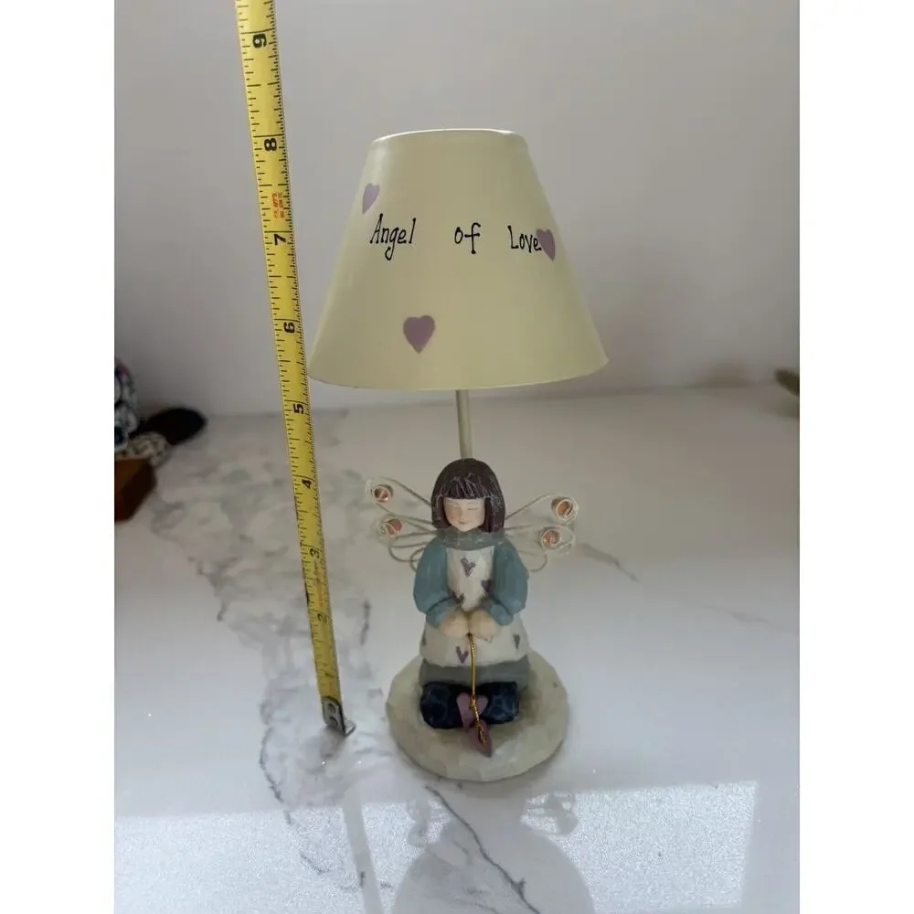 Vintage Valentine Tea light Metal Yankee Candle Angel Of Love 8”